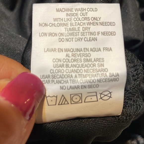 GB GIRLS BLACK CRUSHED VELVET “FLIRT” LEGGINGS PANTS WIDE ELASTIC WAIST SIZE:L - Picture 8 of 10